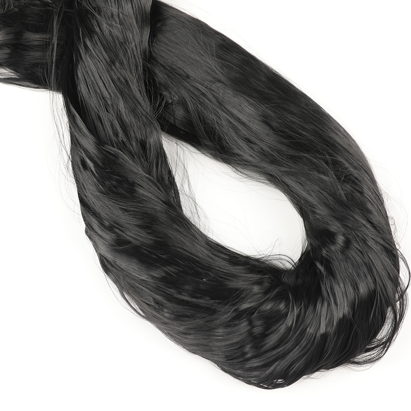 Nylon da traino floccato 3D nero grezzo lucido 66